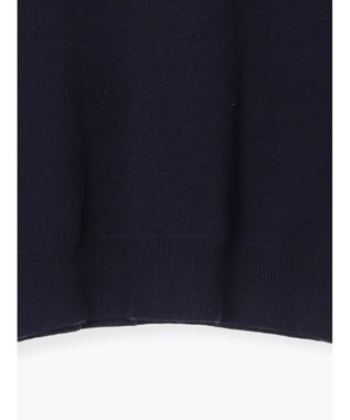 Te chichi ラインストーンレタードニットプルオーバー ネイビー