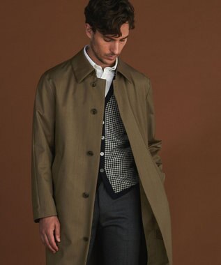 GOTAIRIKU 【家庭洗濯可能】イタリア糸 ハイゲージ ベスト ネイビー系8