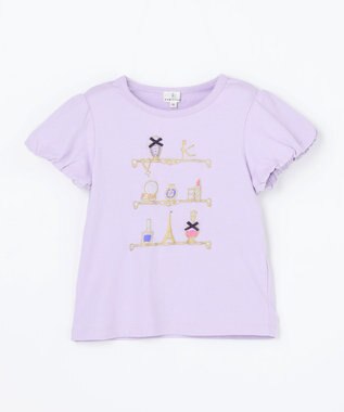 組曲 KIDS 【110-140㎝】 コスメティックTシャツ ラベンダー
