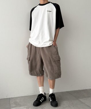 WEGO ケミカルカーゴショーツ カーキ