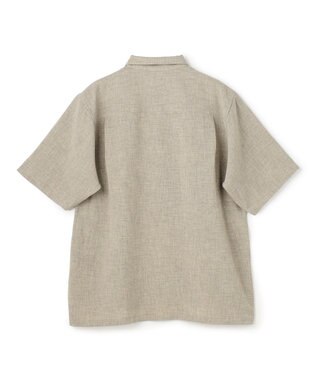 UNFILO MENS リネンライク シャツ グレー