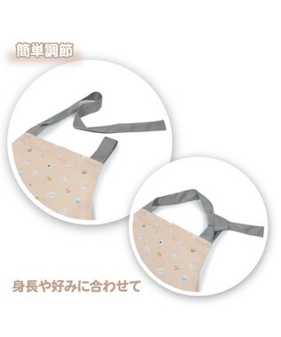 Mother garden しろたん  エプロン 《食いしん坊柄》 レディースフリーサイズ 食いしん坊柄