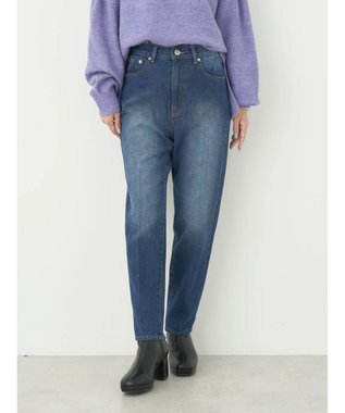 earth music&ecology センタープレスデニムパンツ Indigo