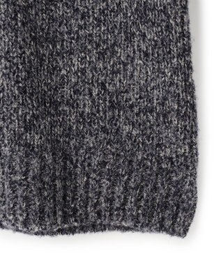 JOSEPH HOMME エクストラファインブークレ　タートルネックニット ネイビー系