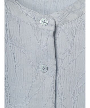 earth music&ecology フラワージャガードシャツ Sax