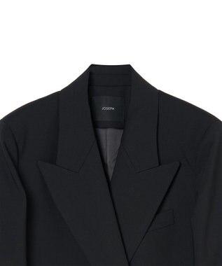 JOSEPH 【WEB＆OUTLET限定】テイラーウールブレンド　ダブルブレストジャケット Black