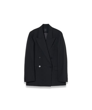 JOSEPH 【WEB＆OUTLET限定】テイラーウールブレンド　ダブルブレストジャケット Black