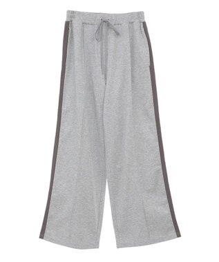 Green Parks サイドラインセンターシム入りスウェットパンツ Gray Mixture
