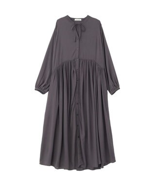 Green Parks スキッパーギャザーワンピース