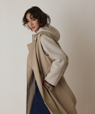 GRACE CONTINENTAL パーカーコンビトレンチ ベージュ