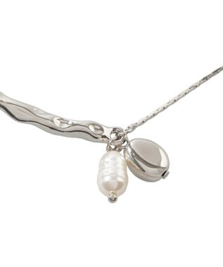 earth music&ecology スマイリースライドネックレス Silver