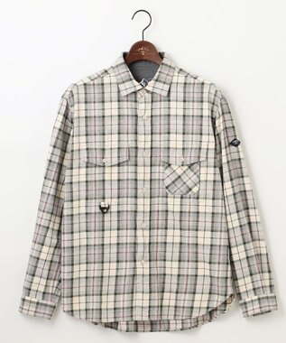 JOSEPH ABBOUD MOUNTAIN 【サスティナブル】オーガニックラフィーチェック シャツ ホワイト系4