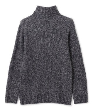 JOSEPH HOMME エクストラファインブークレ　タートルネックニット ネイビー系