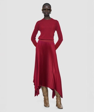 JOSEPH ニットウィーブプリッセ　スカート Ruby