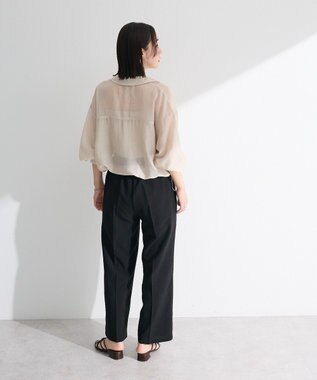 Green Parks 裾ドロストシアーシャツ Beige