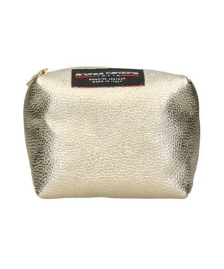 INTER-CHAUSSURES 【ANDREA CARDONE】メタリックレザーバケットバッグ ゴールド