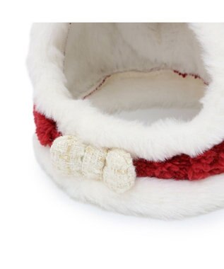 PET PARADISE ペットパラダイス サンタさん 帽子 Ｍ / Ｌ 中型犬 大型犬 レッド