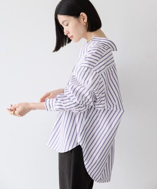 AMERICAN HOLIC イージーケアブロードシャツ Stripe