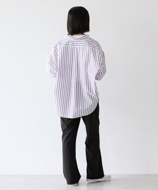 AMERICAN HOLIC イージーケアブロードシャツ Stripe