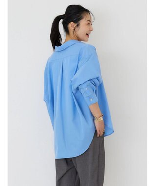 AMERICAN HOLIC イージーケアブロードシャツ Sax