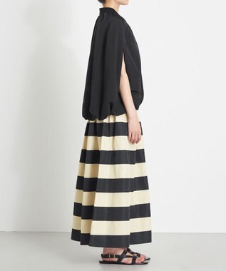 NAVE 【Nave　洗える】ソフトタフタ  スリットスリーブ ブルゾン ブラック系