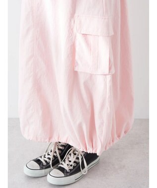 earth music&ecology バルーンカーゴスカート Pink
