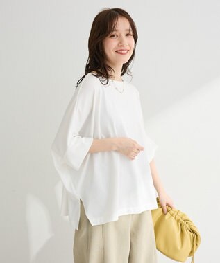 Green Parks 冷やっとすずやかドルマンプルオーバー Off White