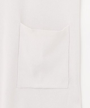 ANY L ロングニットジレ オイスター