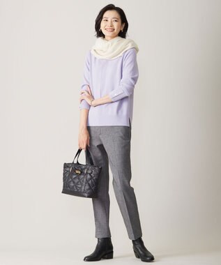 J.PRESS LADIES カシミヤ リバーシブル ヘリンボーン ストール アイボリー系