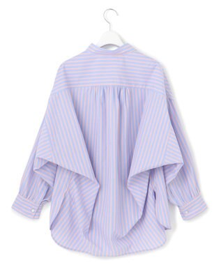 J.PRESS YORK STREET 【WOMEN】コットンタイプライター ドレープシャツ サックスブルー系2