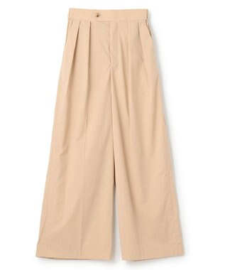 NAVE 【ReNave・セットアップ可/洗える/接触冷感/UVケア】コットンポリブロード パンツ ベージュ系