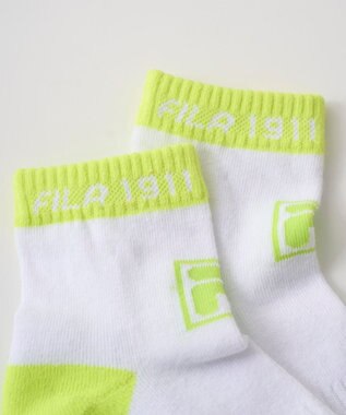 FILA GOLF／marie claire 【FILA GOLF】 パイル編みアンクルソックス ホワイト