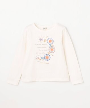 組曲 KIDS 【110-140㎝】 ティータイム アートTシャツ オフホワイト