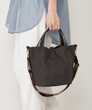 russet コーデュラナイロン2WAYミニトートバッグ(CE-1673-WEB) D.Brown