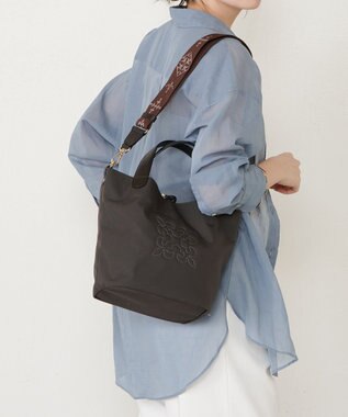 russet コーデュラナイロン2WAYミニトートバッグ(CE-1673-WEB) D.Brown