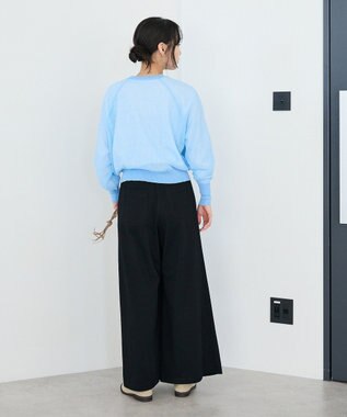 CRAFT STANDARD BOUTIQUE フロントタックドレープワイドパンツ Black