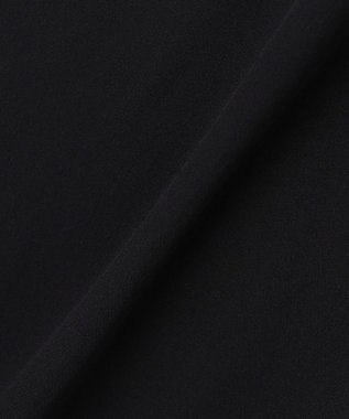 UNFILO 【セットアップ着用可/ウエストゴム】FINE MOVE ギャザーワイドパンツ ブラック