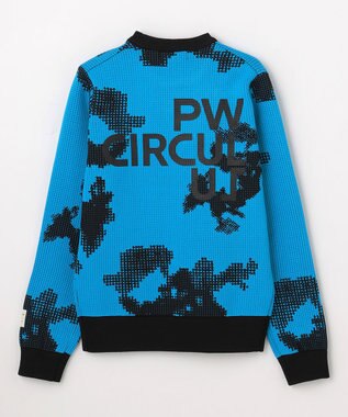 PW CIRCULUS 【WOMEN】Spark dot camouflage 軽量ニット ゴルフウェア レディース ブルー系5