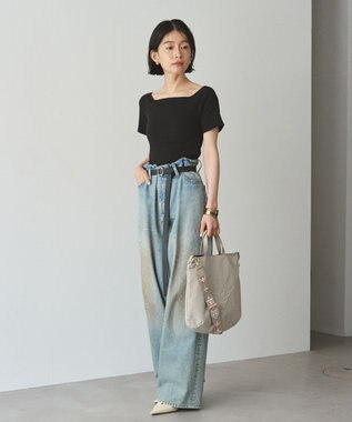 russet 《トートバッグ人気NO.1モデル》スリム2WAYトートバッグ <ナイロン>(CE-1404-WEB) L.Greige