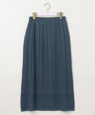 ANY SIS 【2点セット】ニット セットアップ ブルーグリーン