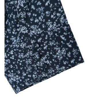 earth music&ecology 小花柄Ｖネックワンピース Navy