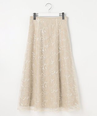 Feroux フレアレース スカート ベージュ系
