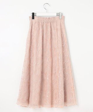 Feroux フレアレース スカート ピンク系