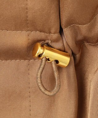 23区 【接触冷感/洗える】ヴィンテージソフトサテン サスペンダー パンツ キャメル系