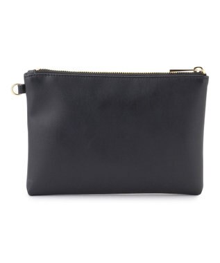 23区 【先行予約】メッシュコンビ ポーチ付き トートバッグ ベージュ×ブラック