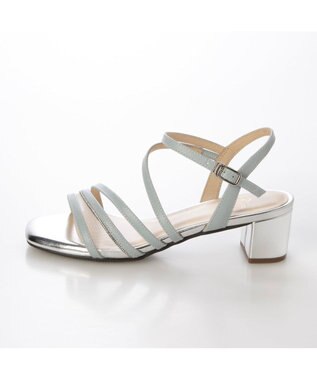 Riz raffinee <Riz raffinee>ラインストーン付きチュールストラップサンダル ライトブルー