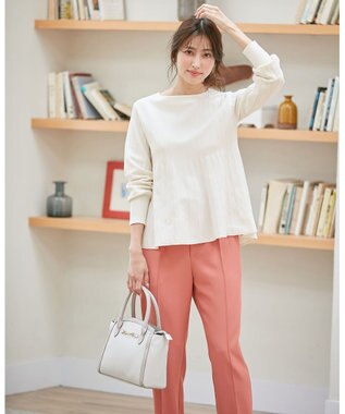 ANY SIS 【美人百花7月号掲載】2WAYビットエッジミディ トートバッグ アイボリー