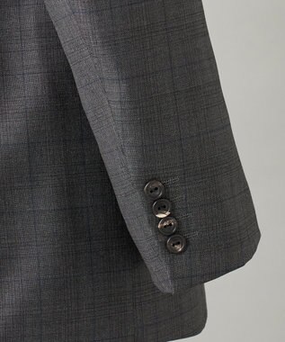 GOTAIRIKU 【Loro Piana Fabric】365 通年スーツ(グレーー×格子) グレー系4