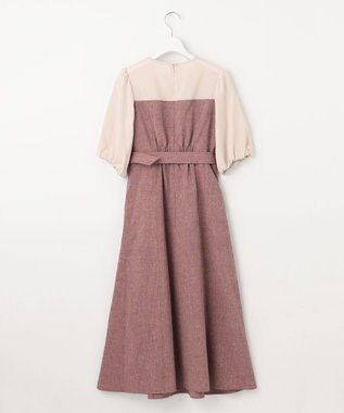 Feroux ドッキング風ワンピース ピンク系