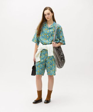 LENO LIBERTY PRINT SHORTS / リバティプリントショーツ BLUE